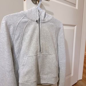 Lulu 1/4 zip oversized scuba hoodie